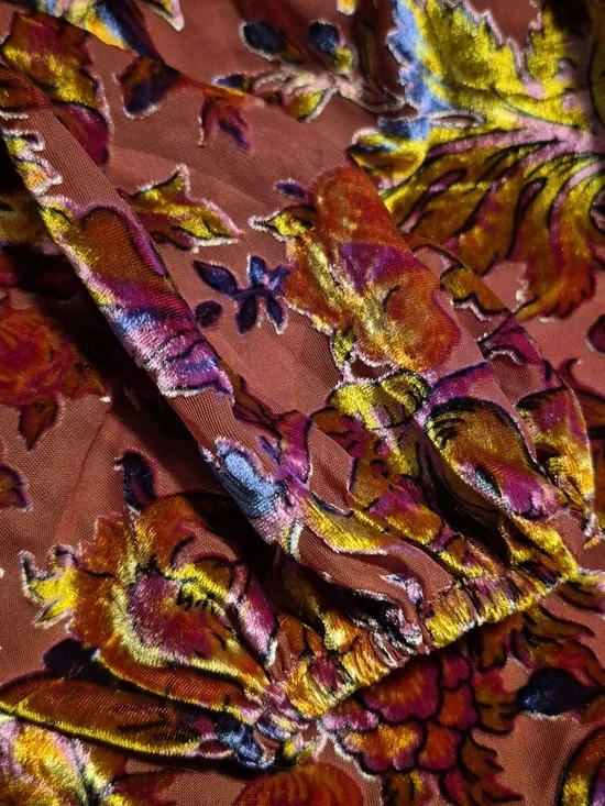 Anthropologie Estela Burnout Sheer Blouse Sz.S NWT - Picture 9 of 12